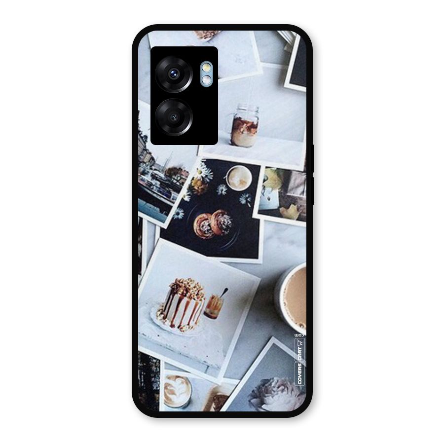 Pictures Coffee Metal Back Case for Realme Narzo 50 5G
