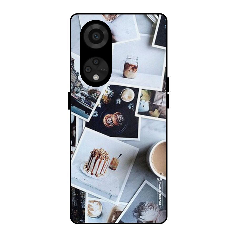 Pictures Coffee Metal Back Case for Reno8 T 5G