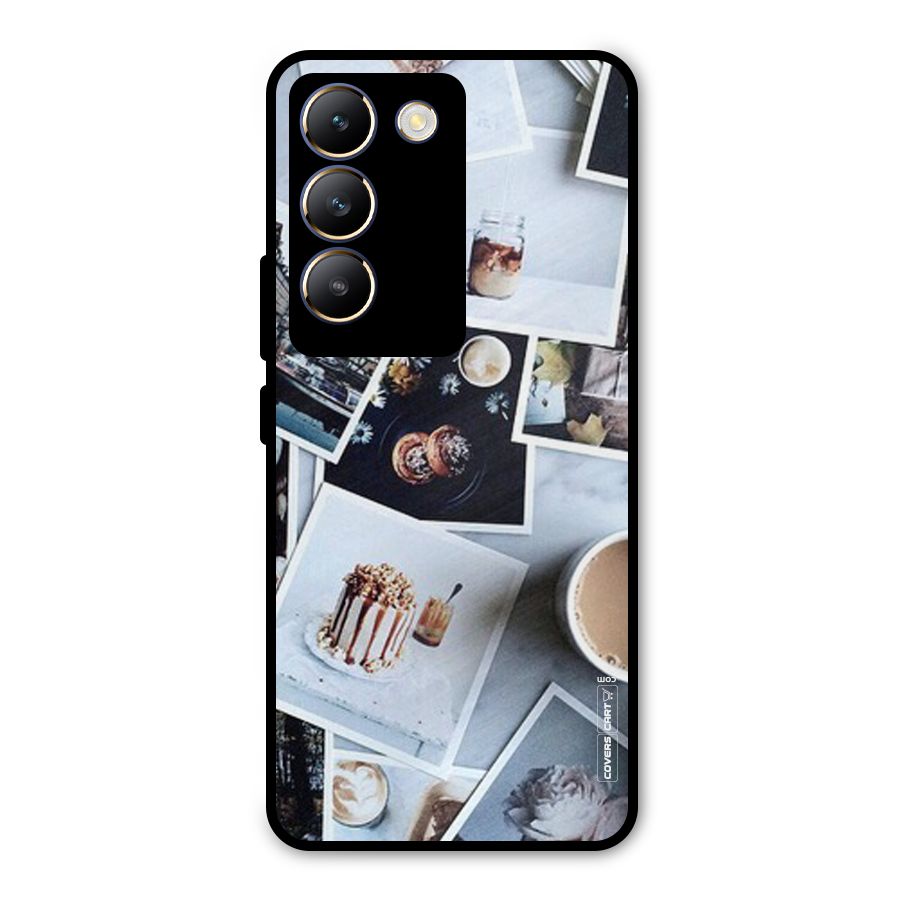 Pictures Coffee Metal Back Case for Vivo T3 5G