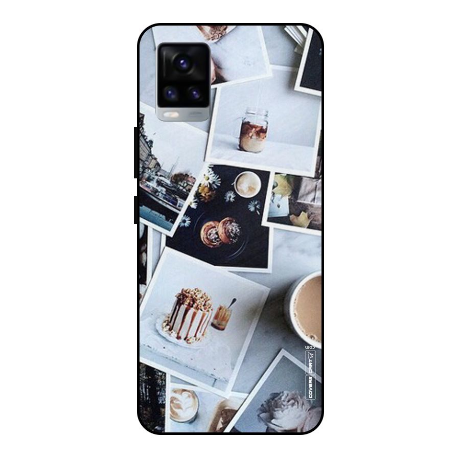 Pictures Coffee Metal Back Case for Vivo V20