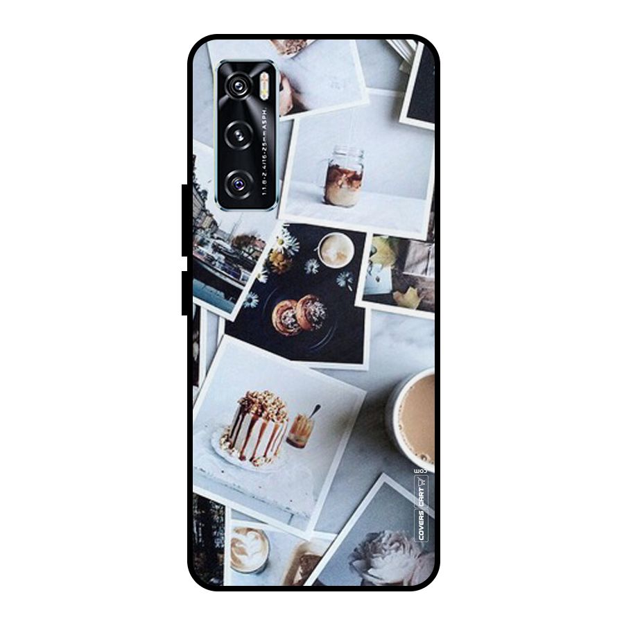 Pictures Coffee Metal Back Case for Vivo V20 SE