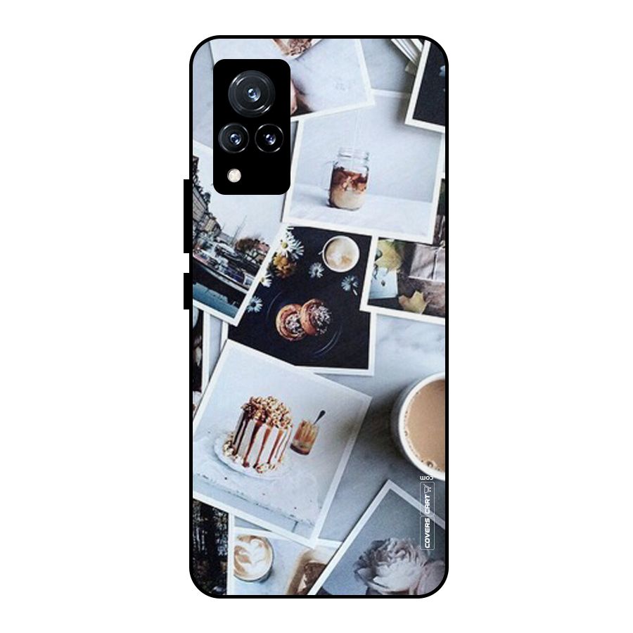 Pictures Coffee Metal Back Case for Vivo V21 5G