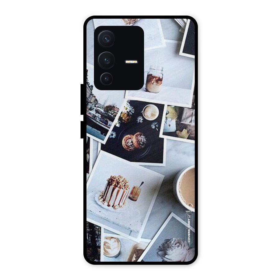 Pictures Coffee Metal Back Case for Vivo V23 5G