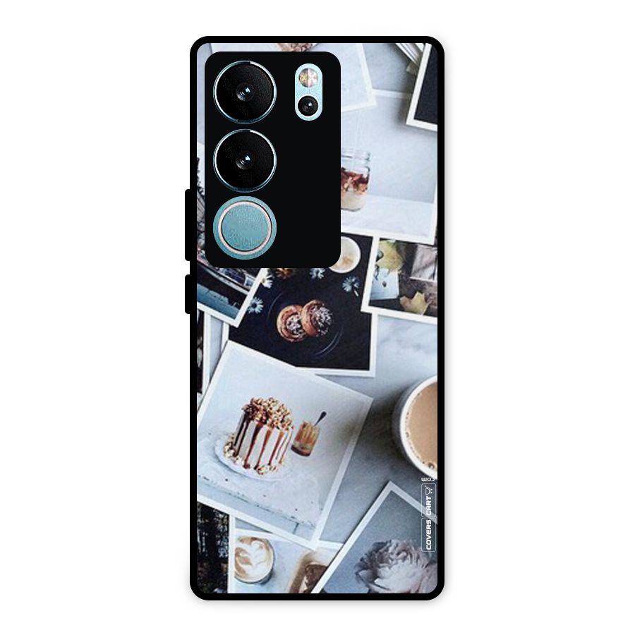 Pictures Coffee Metal Back Case for Vivo V29 Pro