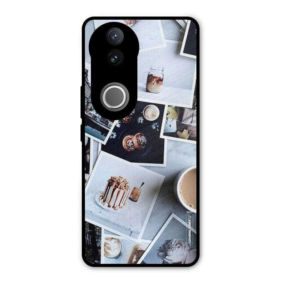 Pictures Coffee Metal Back Case for Vivo V50e