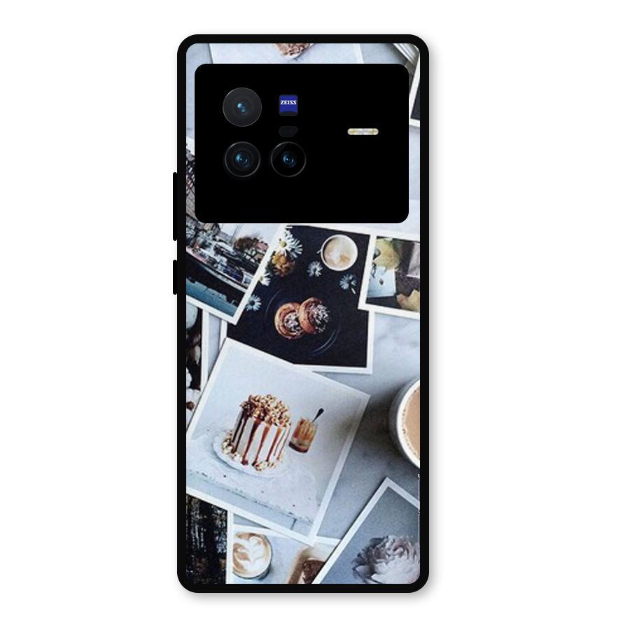 Pictures Coffee Metal Back Case for Vivo X80