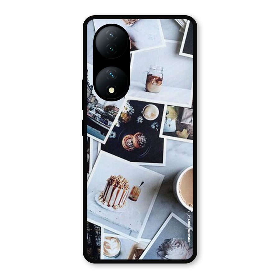 Pictures Coffee Metal Back Case for Vivo Y100a