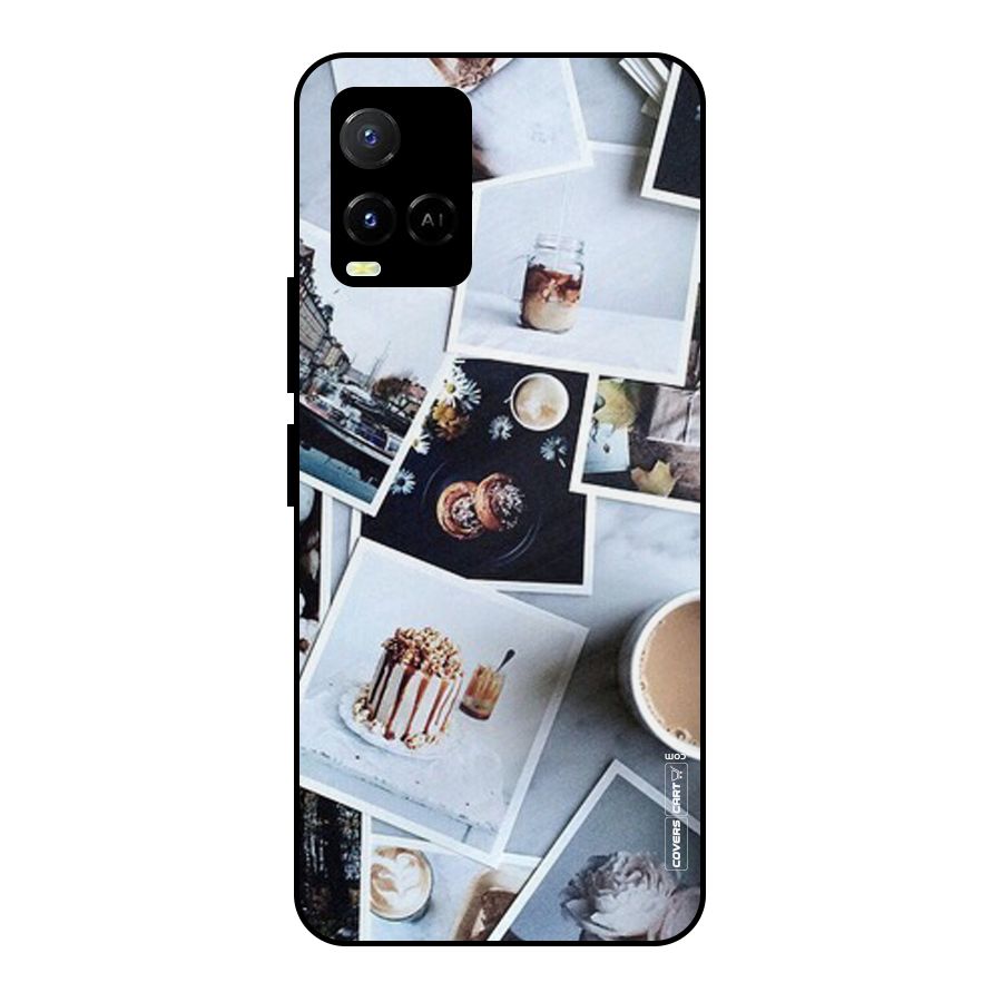 Pictures Coffee Metal Back Case for Vivo Y21T