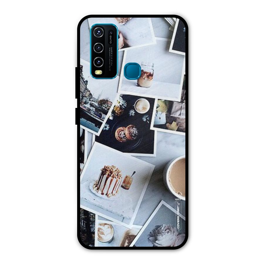 Pictures Coffee Metal Back Case for Vivo Y30