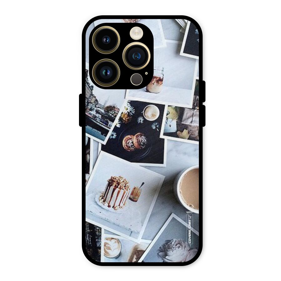Pictures Coffee Metal Back Case for iPhone 14 Pro