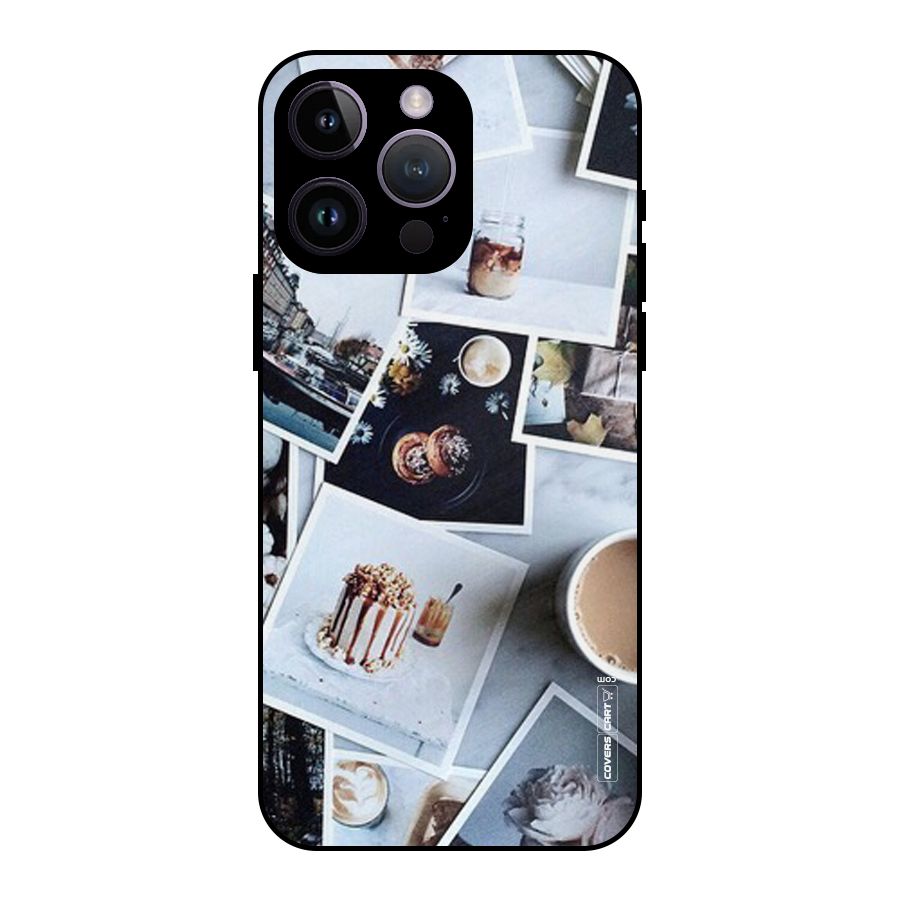 Pictures Coffee Metal Back Case for iPhone 14 Pro Max