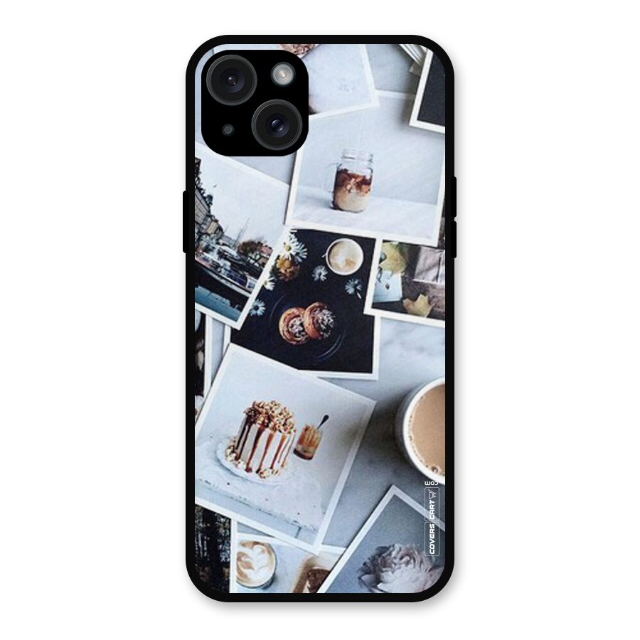 Pictures Coffee Metal Back Case for iPhone 15 Plus