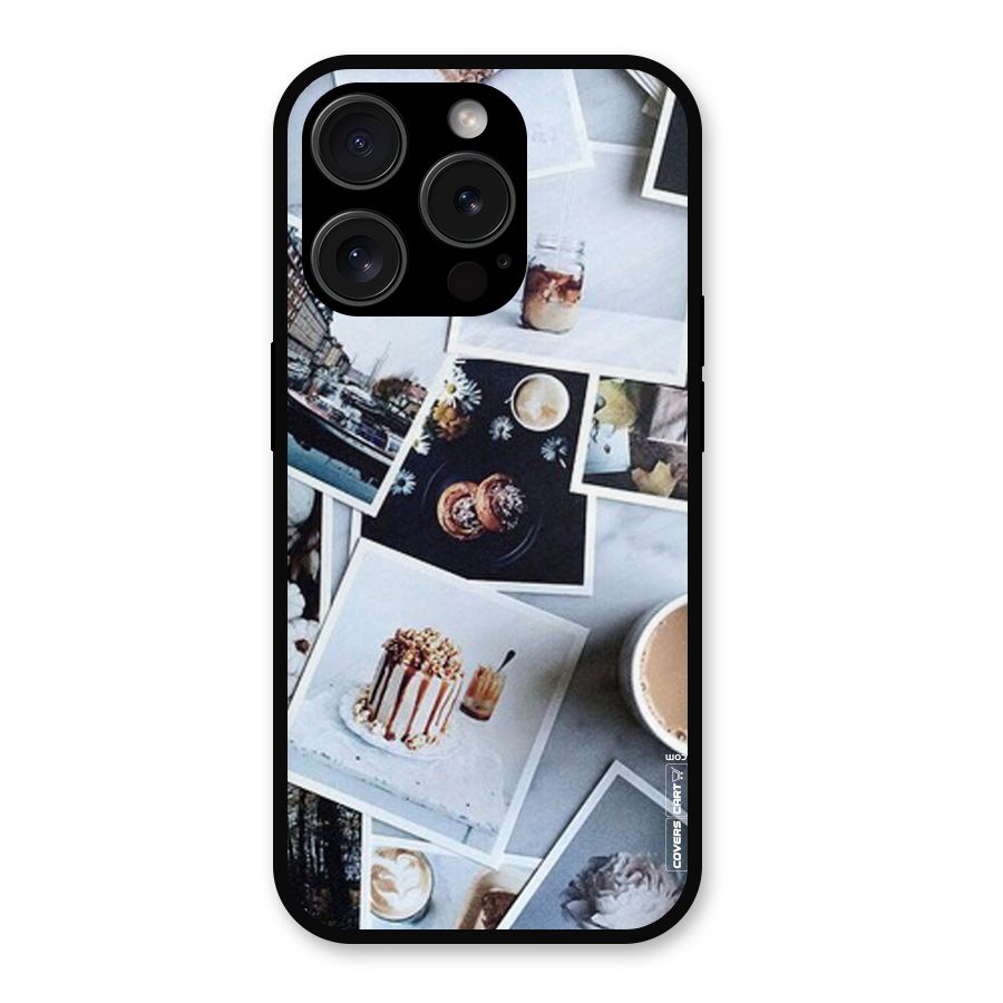 Pictures Coffee Metal Back Case for iPhone 15 Pro