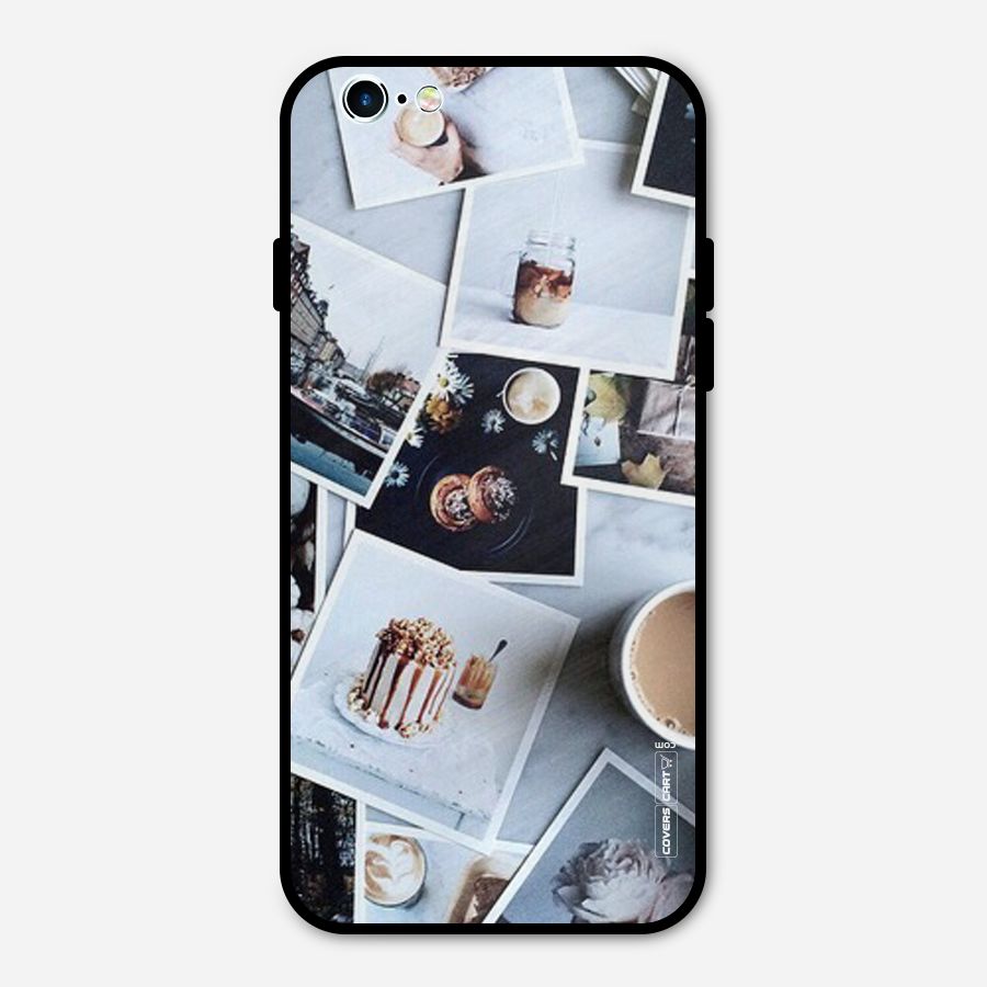 Pictures Coffee Metal Back Case for iPhone 6 6s