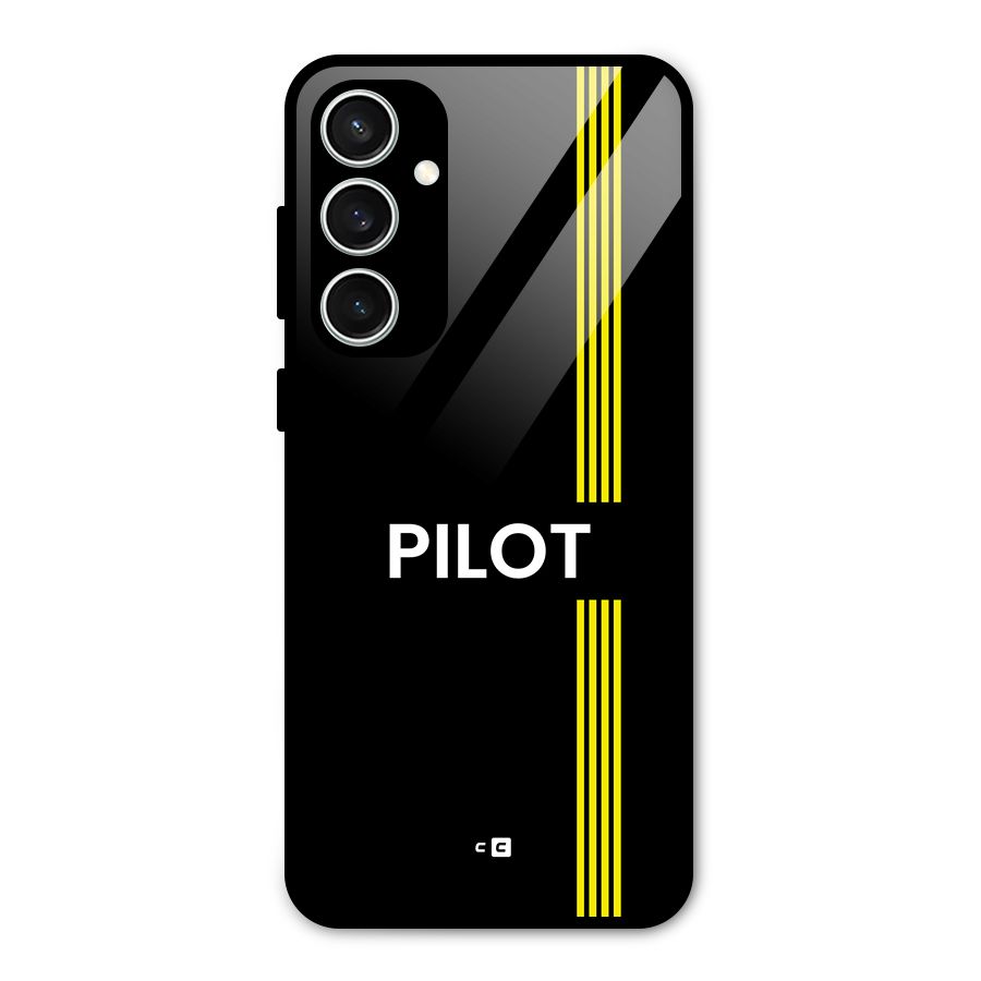 Pilot Stripes Glass Back Case for Galaxy S23 FE