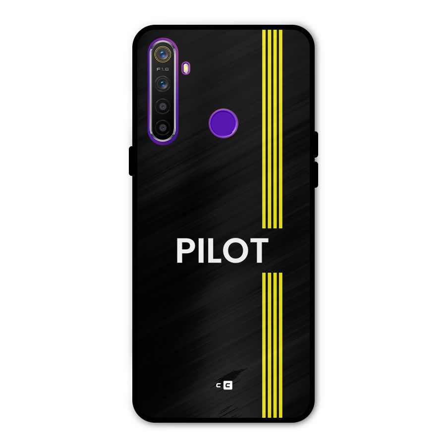 Pilot Stripes Glass Back Case for Realme 5s