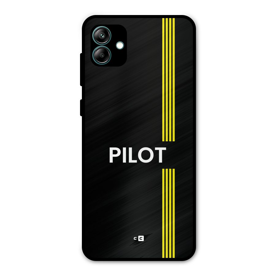 Pilot Stripes Metal Back Case for Galaxy A04