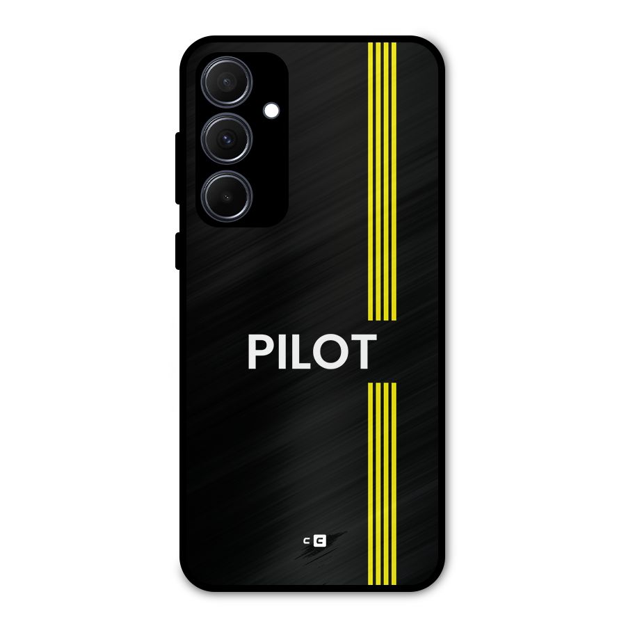 Pilot Stripes Metal Back Case for Galaxy A35