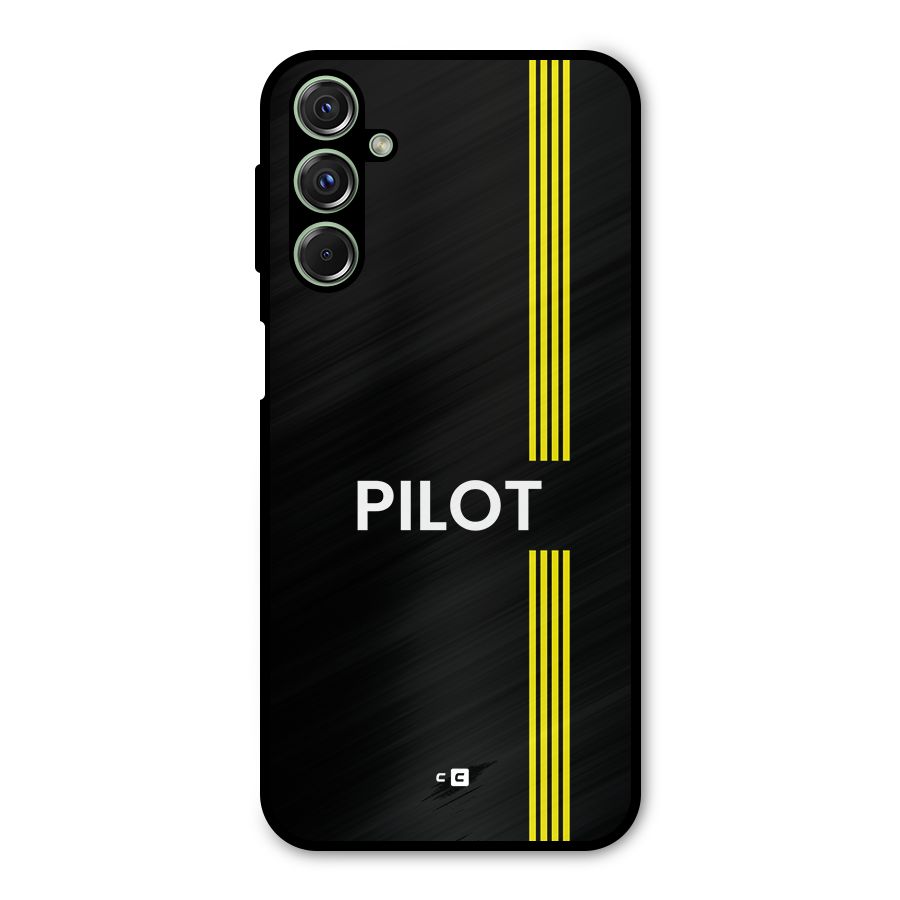 Pilot Stripes Metal Back Case for Galaxy F34