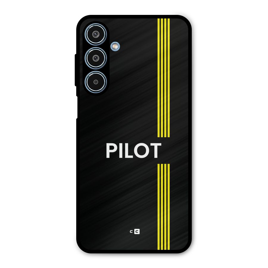Pilot Stripes Metal Back Case for Galaxy M35