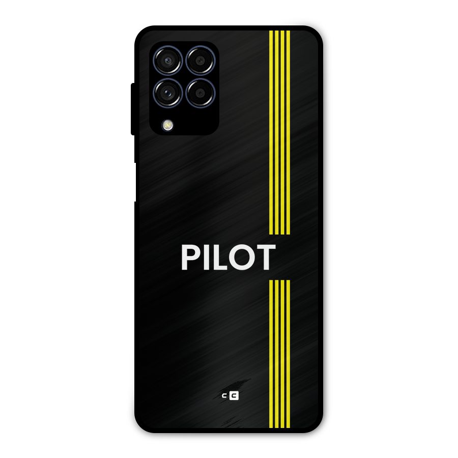 Pilot Stripes Metal Back Case for Galaxy M53 5G