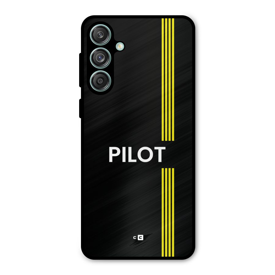 Pilot Stripes Metal Back Case for Galaxy M55 5G