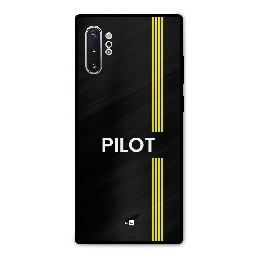 Pilot Stripes Metal Back Case for Galaxy Note 10 Plus