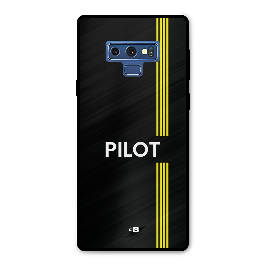 Pilot Stripes Metal Back Case for Galaxy Note 9