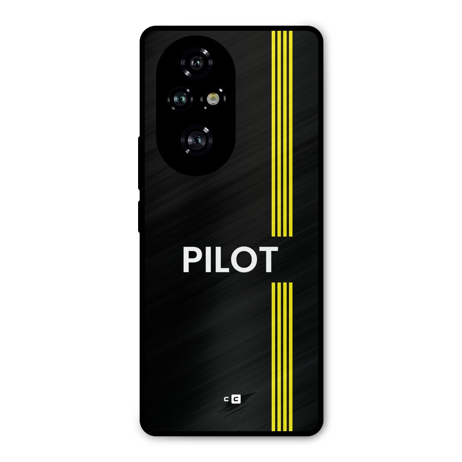 Pilot Stripes Metal Back Case for Honor 200 Pro