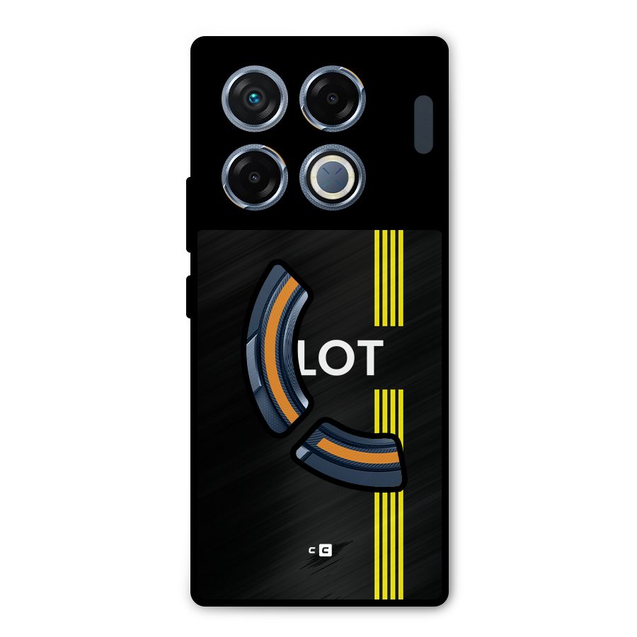 Pilot Stripes Metal Back Case for Infinix GT 20 Pro