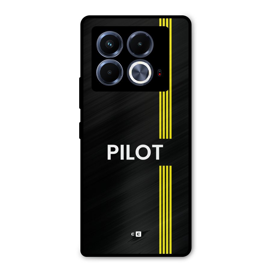 Pilot Stripes Metal Back Case for Infinix Note 40 5G