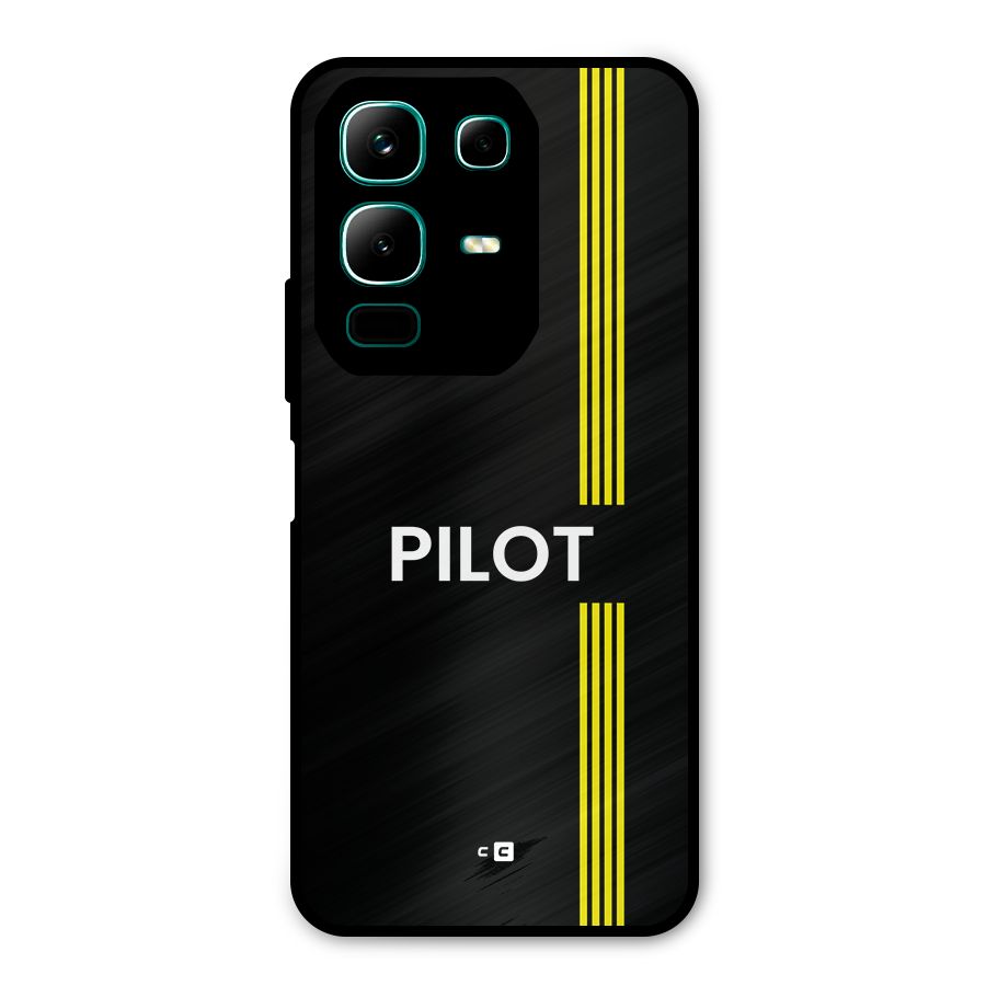 Pilot Stripes Metal Back Case for Infinix Note 50x