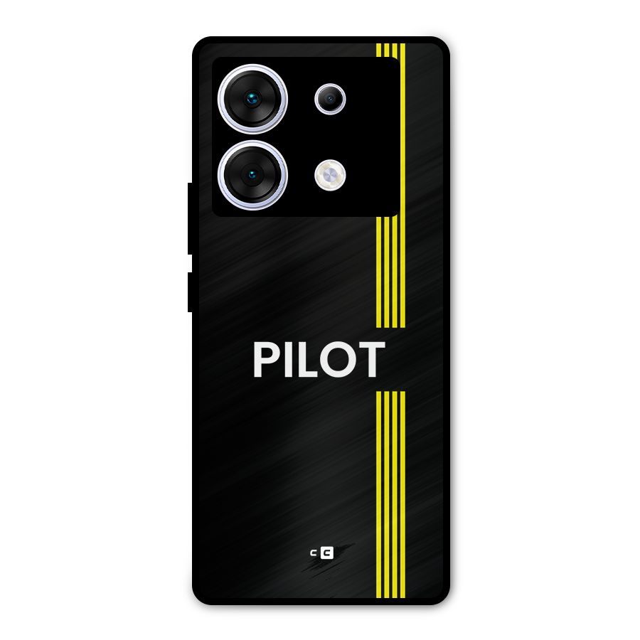 Pilot Stripes Metal Back Case for Infinix Zero 30 5G