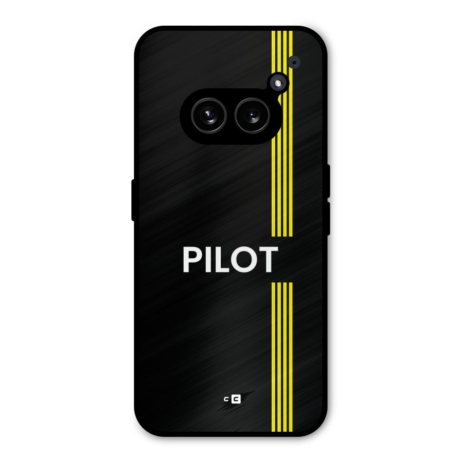 Pilot Stripes Metal Back Case for Nothing Phone 2a Plus