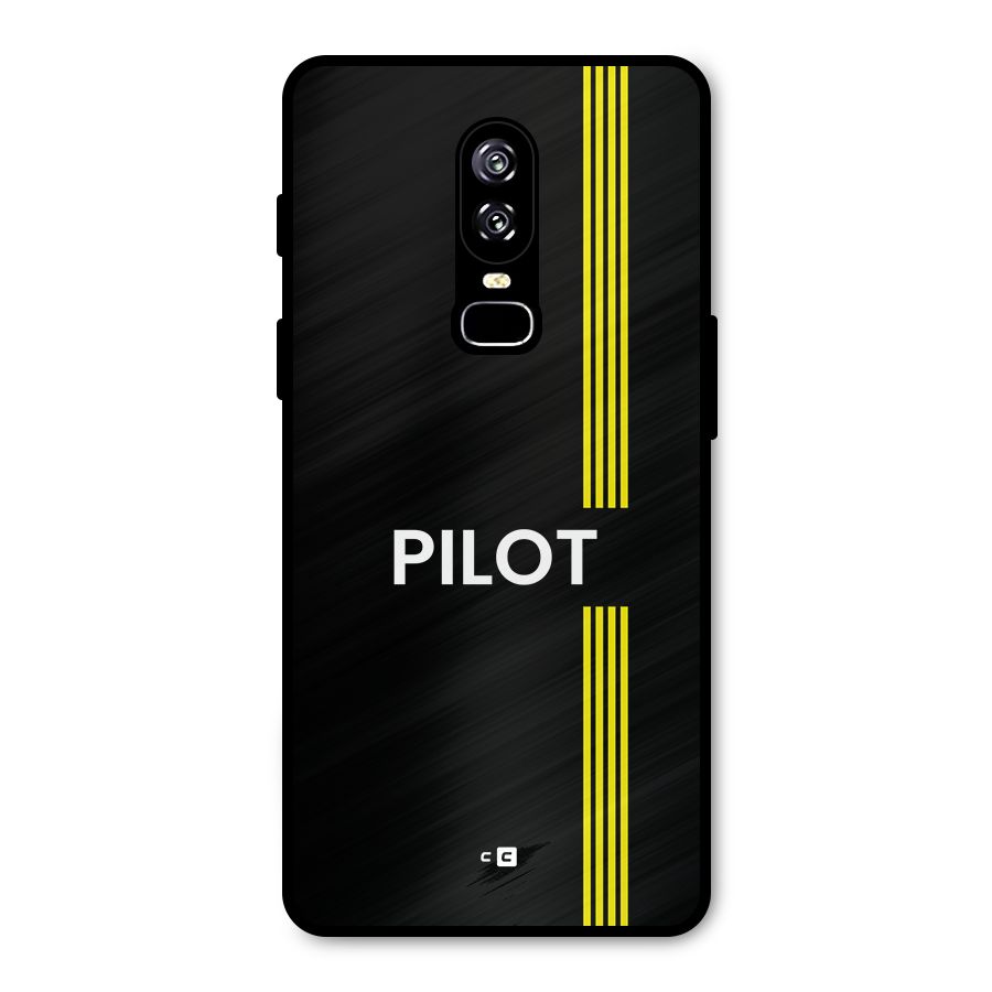 Pilot Stripes Metal Back Case for OnePlus 6