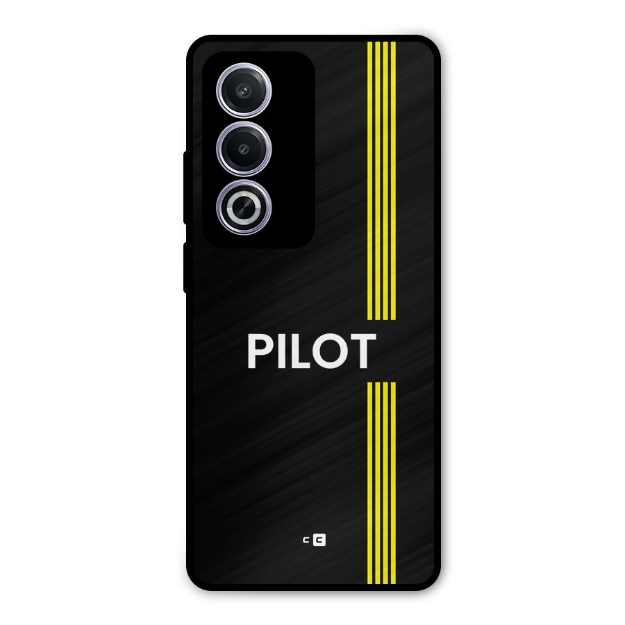 Pilot Stripes Metal Back Case for Oppo A3 Pro