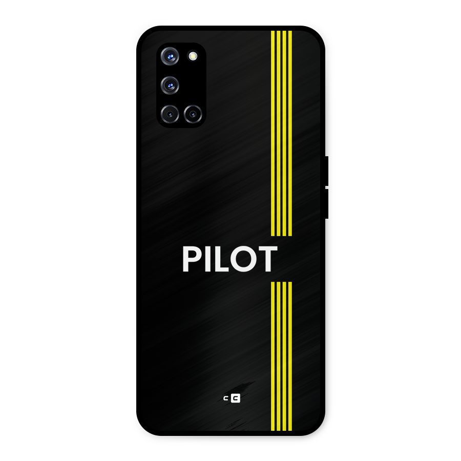 Pilot Stripes Metal Back Case for Oppo A52