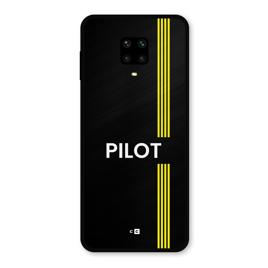 Pilot Stripes Metal Back Case for Poco M2 Pro