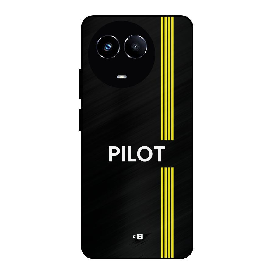 Pilot Stripes Metal Back Case for Realme 11X