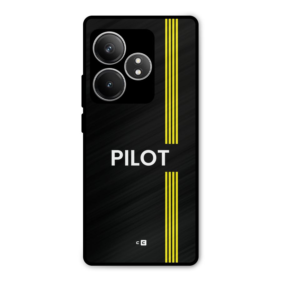 Pilot Stripes Metal Back Case for Realme GT 6T
