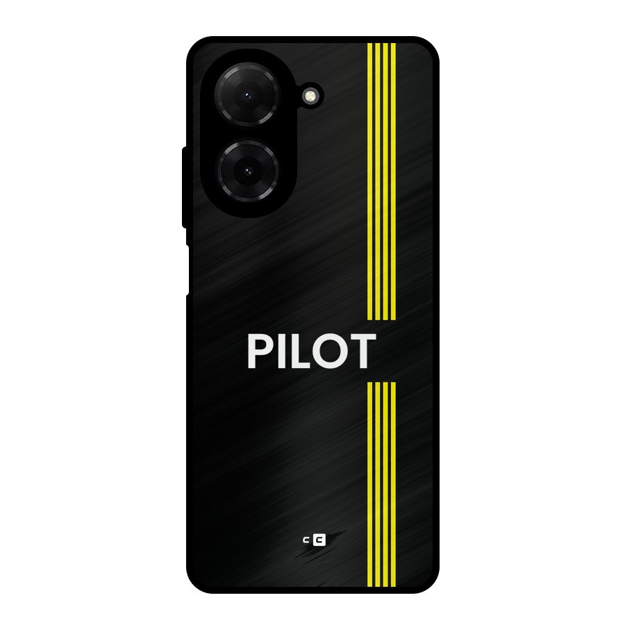 Pilot Stripes Metal Back Case for Redmi A5 4G