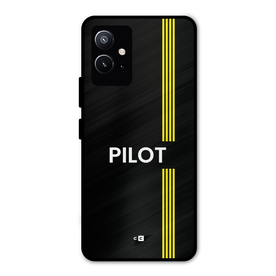 Pilot Stripes Metal Back Case for Vivo T1 5G