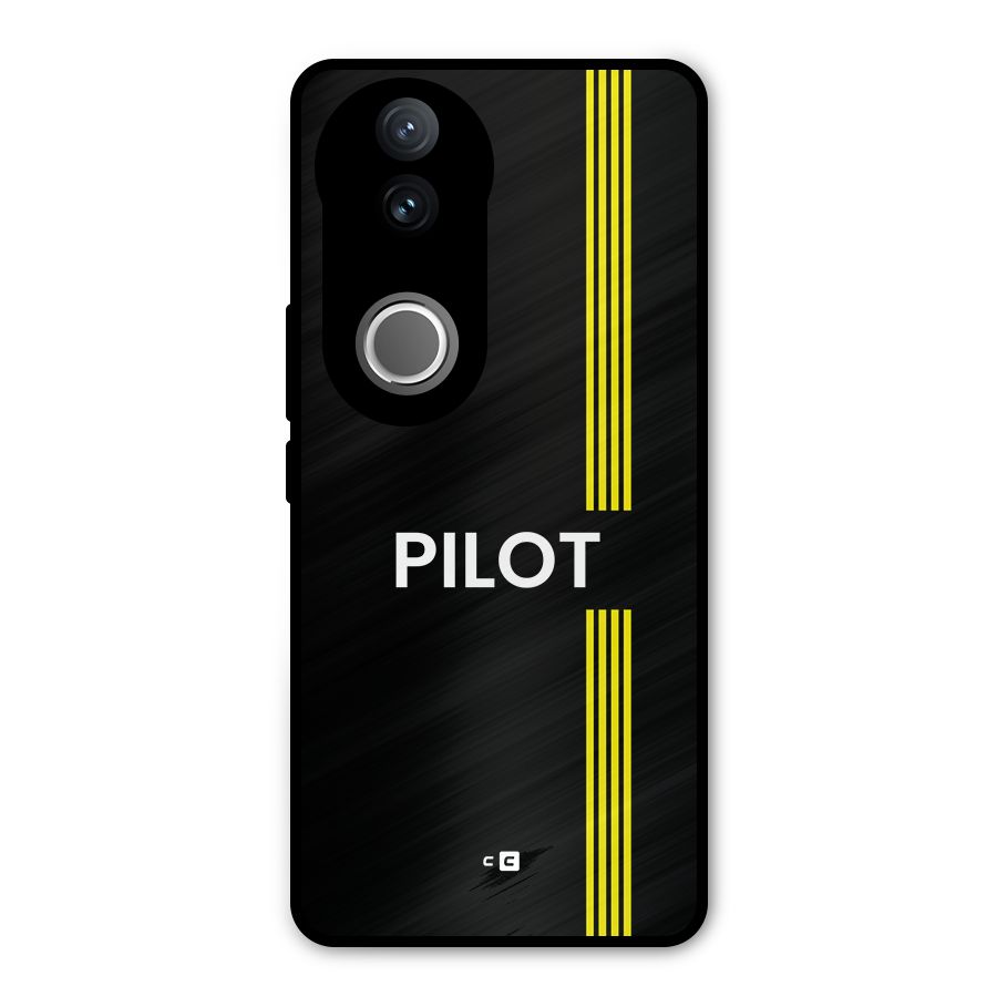 Pilot Stripes Metal Back Case for Vivo V50