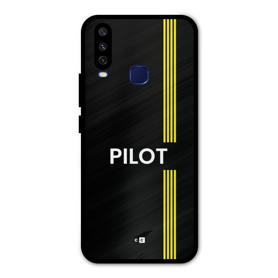Pilot Stripes Metal Back Case for Vivo Y15
