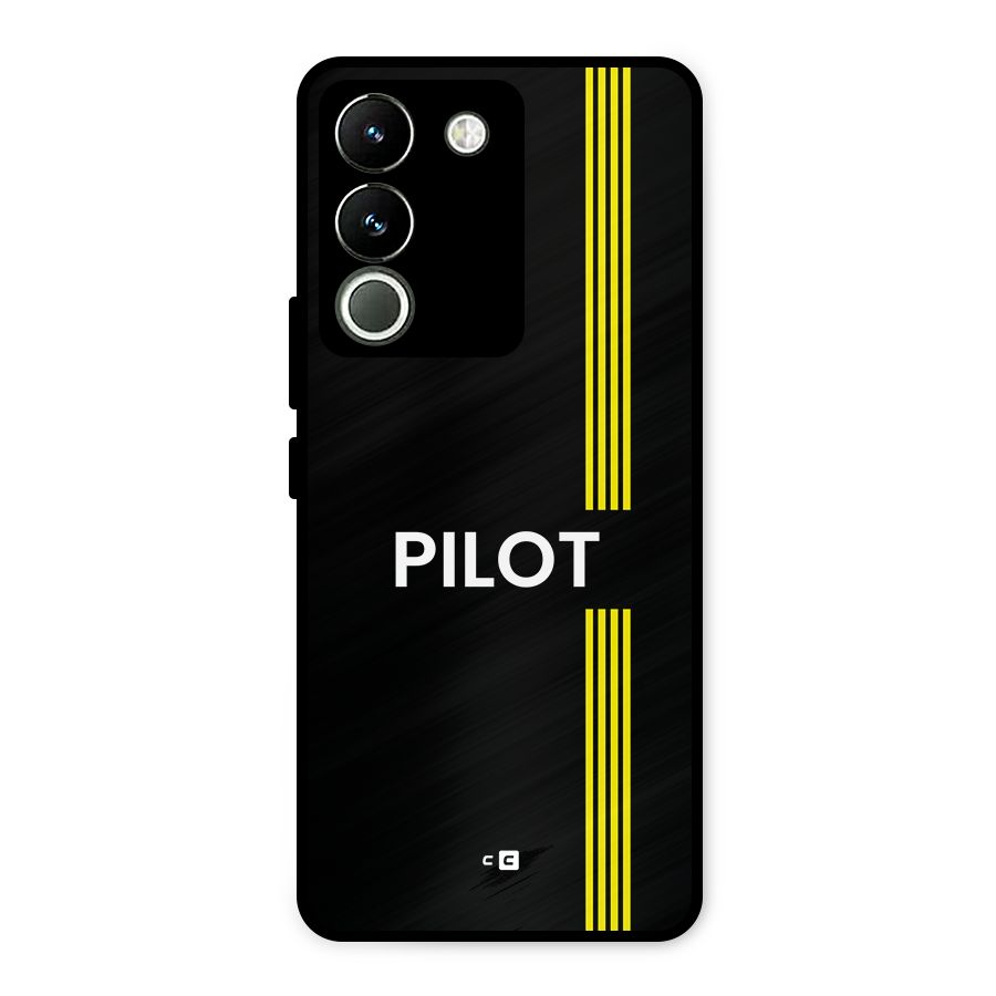 Pilot Stripes Metal Back Case for Vivo Y200