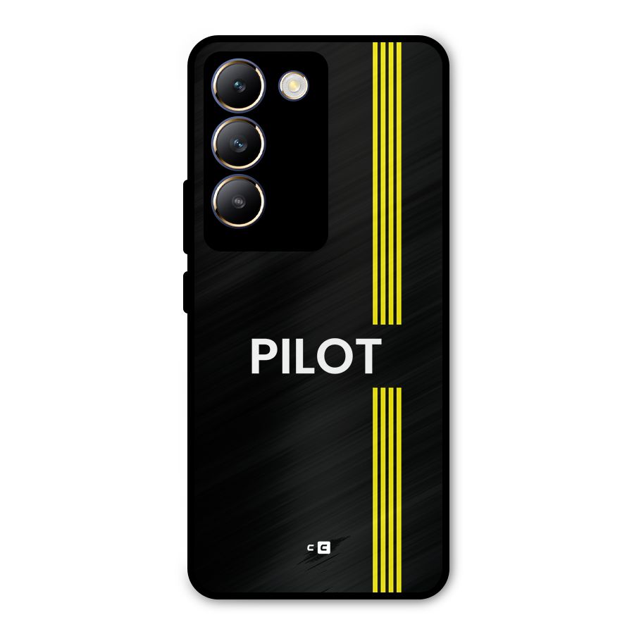 Pilot Stripes Metal Back Case for Vivo Y200e