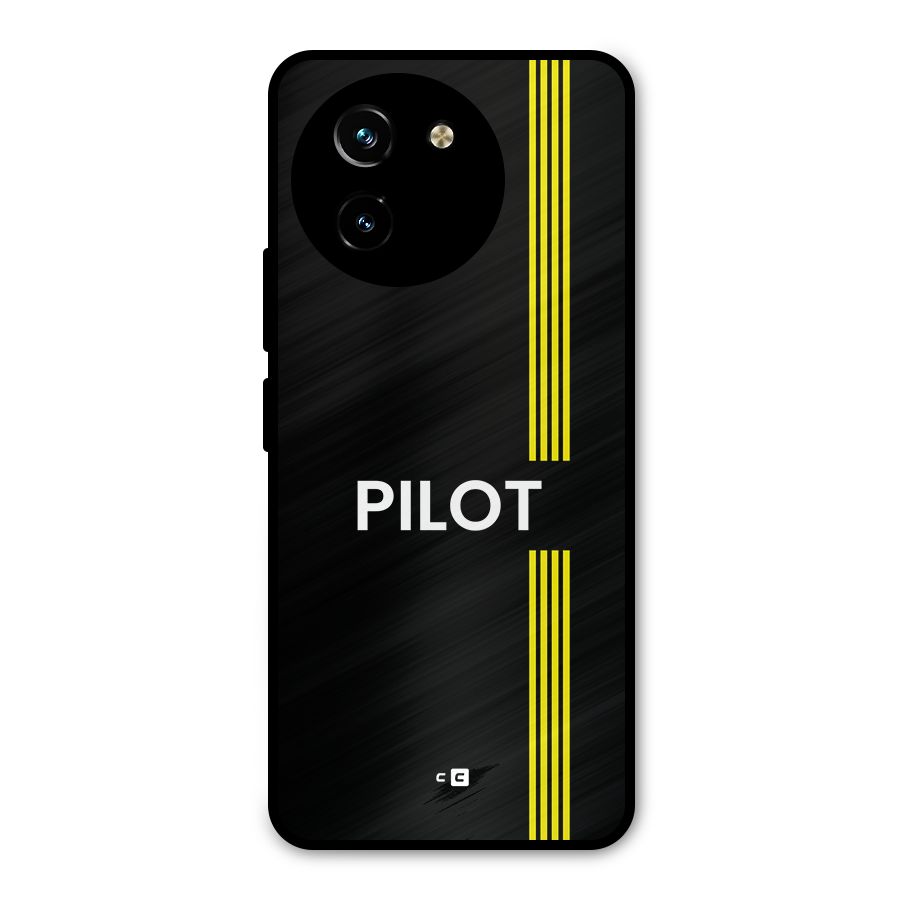 Pilot Stripes Metal Back Case for Vivo Y200i