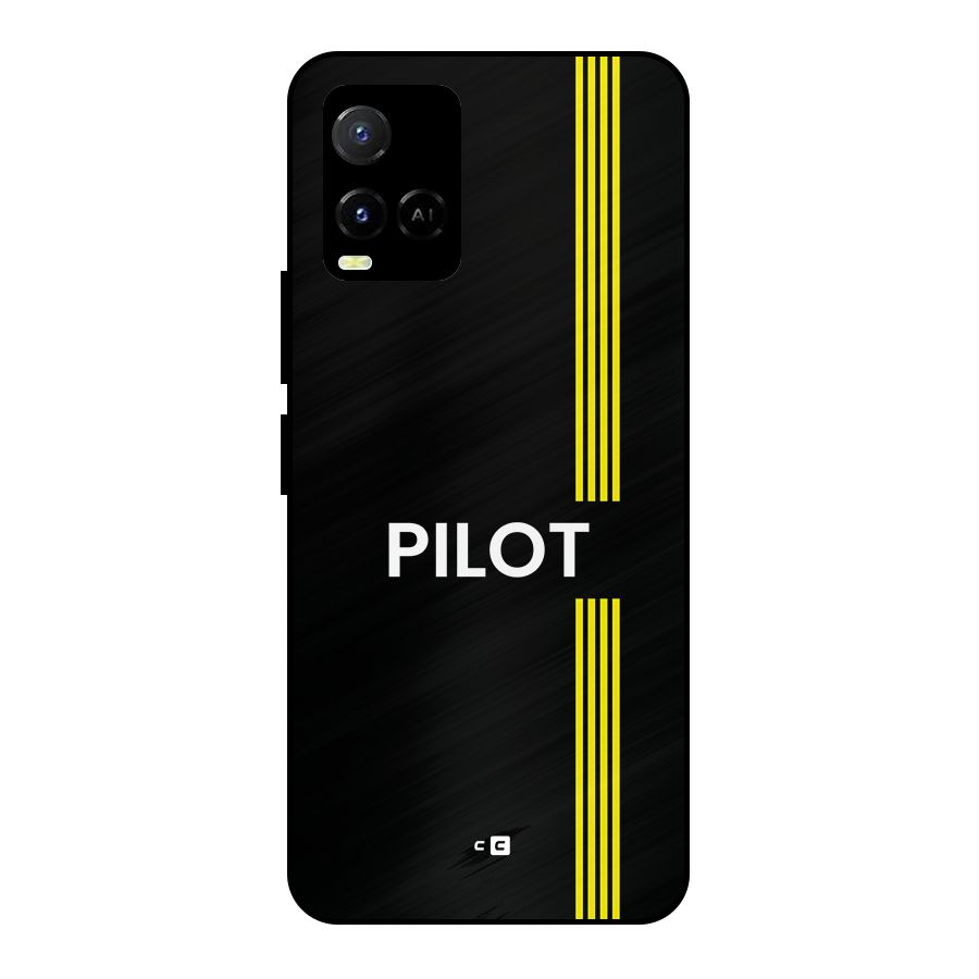 Pilot Stripes Metal Back Case for Vivo Y21T