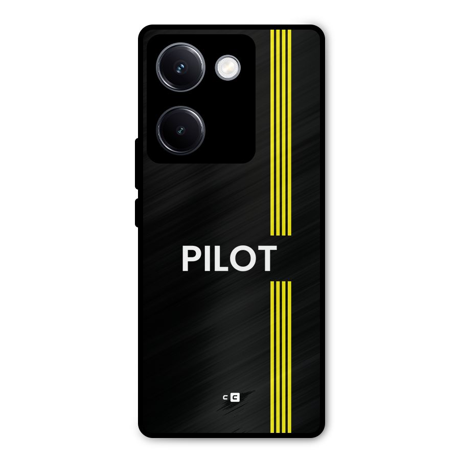 Pilot Stripes Metal Back Case for Vivo Y300 Plus