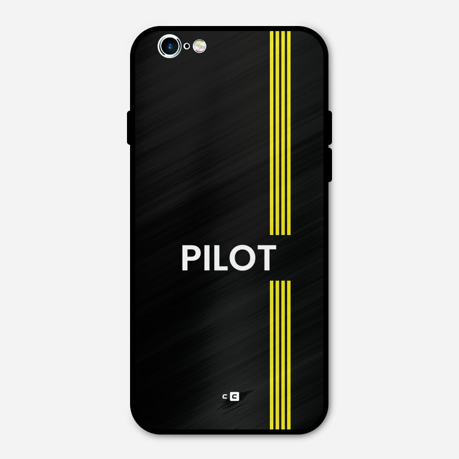 Pilot Stripes Metal Back Case for iPhone 6 6s